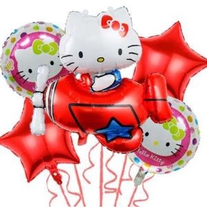 5 piece hello kitty balloon set